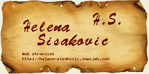 Helena Šišaković vizit kartica